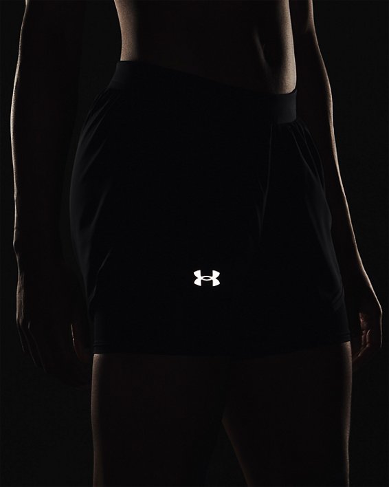 Women's UA Fly-By Elite 2-in-1 Shorts, Black, pdpMainDesktop image number 4